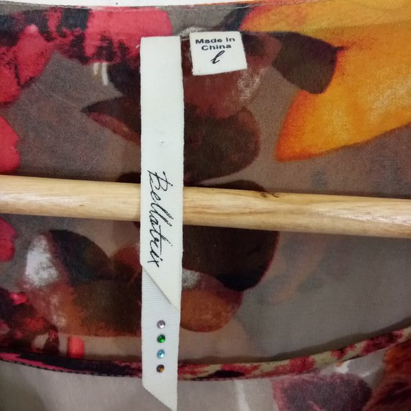 Bellatrix | Spring Sheer Floral Top - Large - Picture 8 of 8